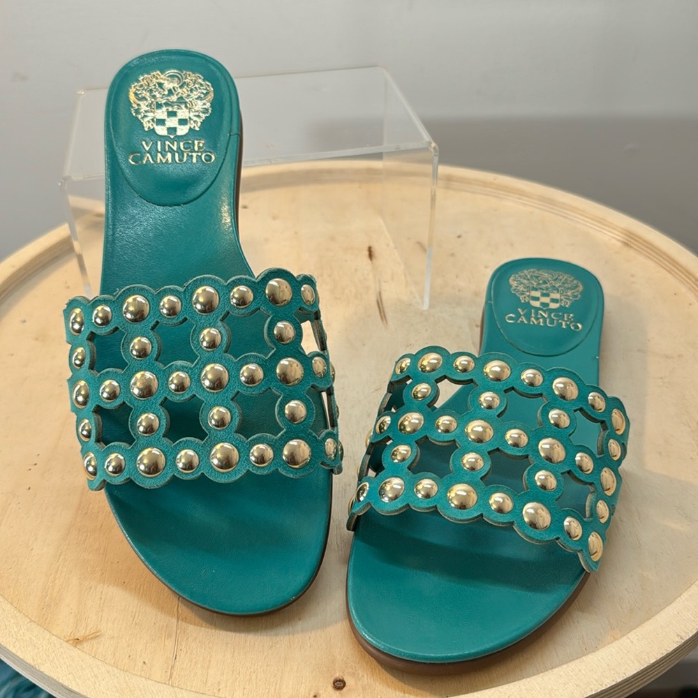 Vince Camuto Elianna Cozumel Leather Sandals Size 6